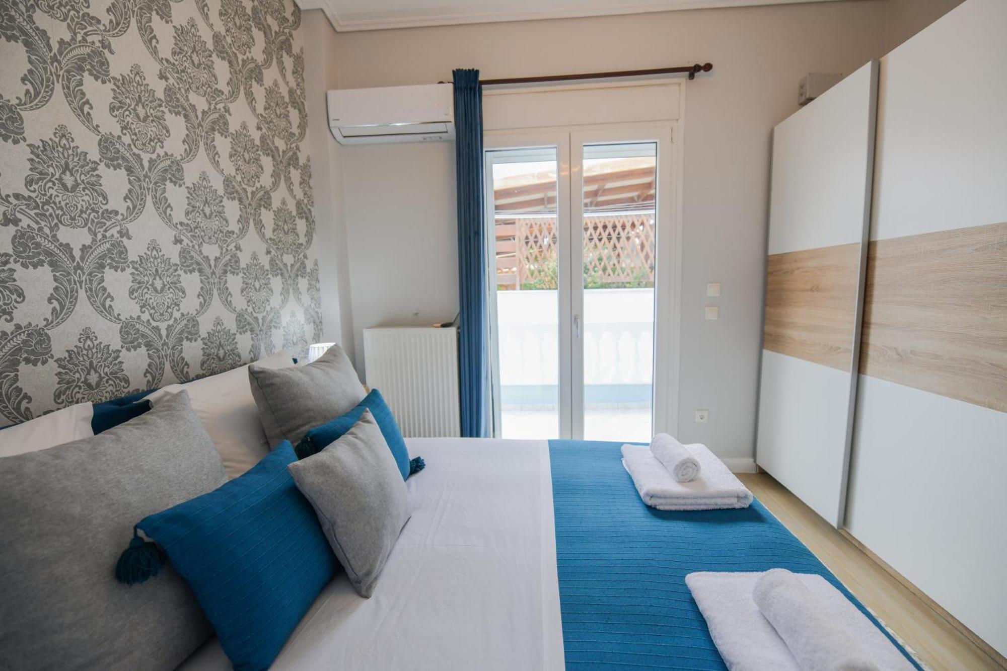 Beach Blue Villa Corinth Buitenkant foto