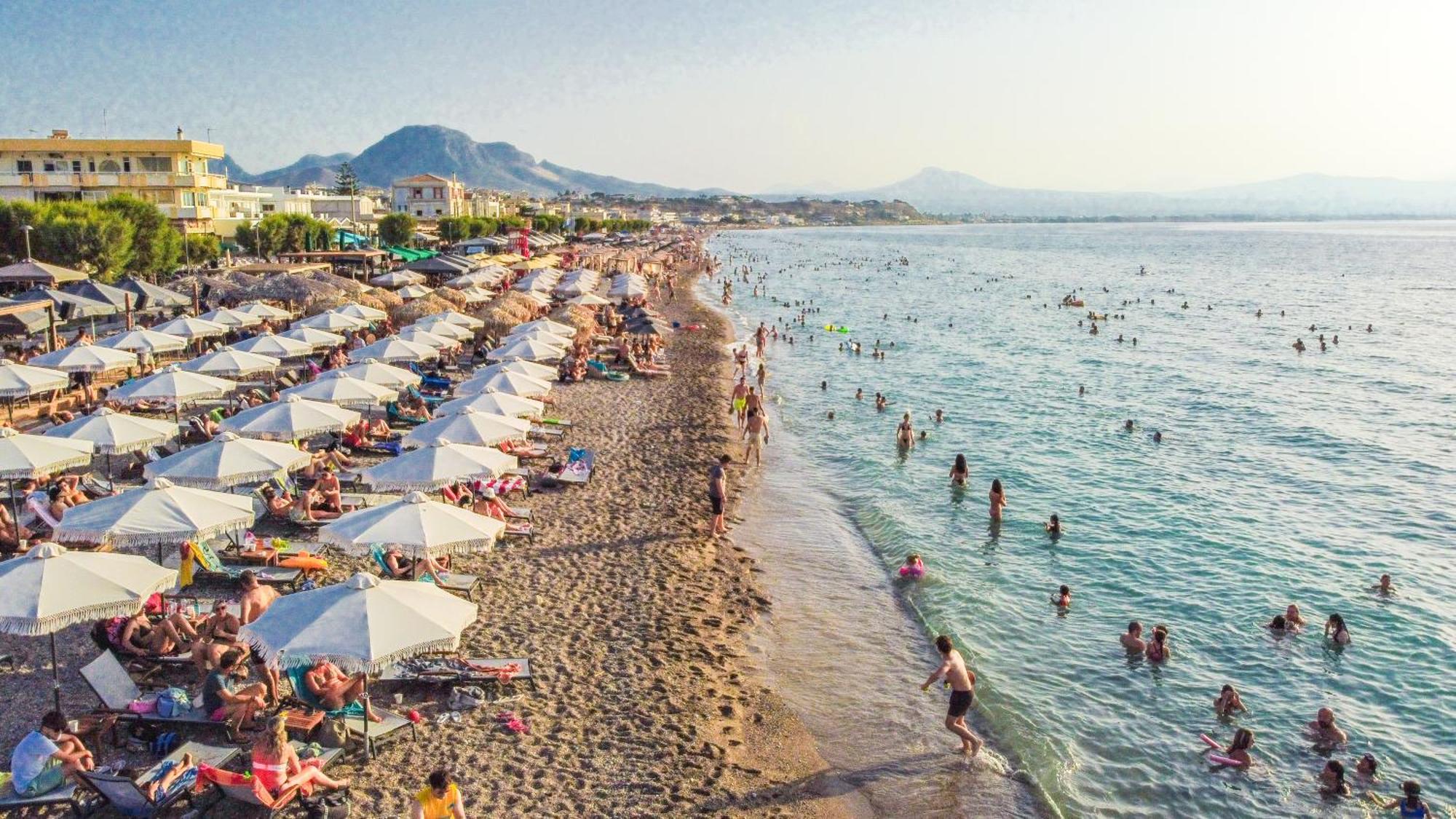Beach Blue Villa Corinth Buitenkant foto