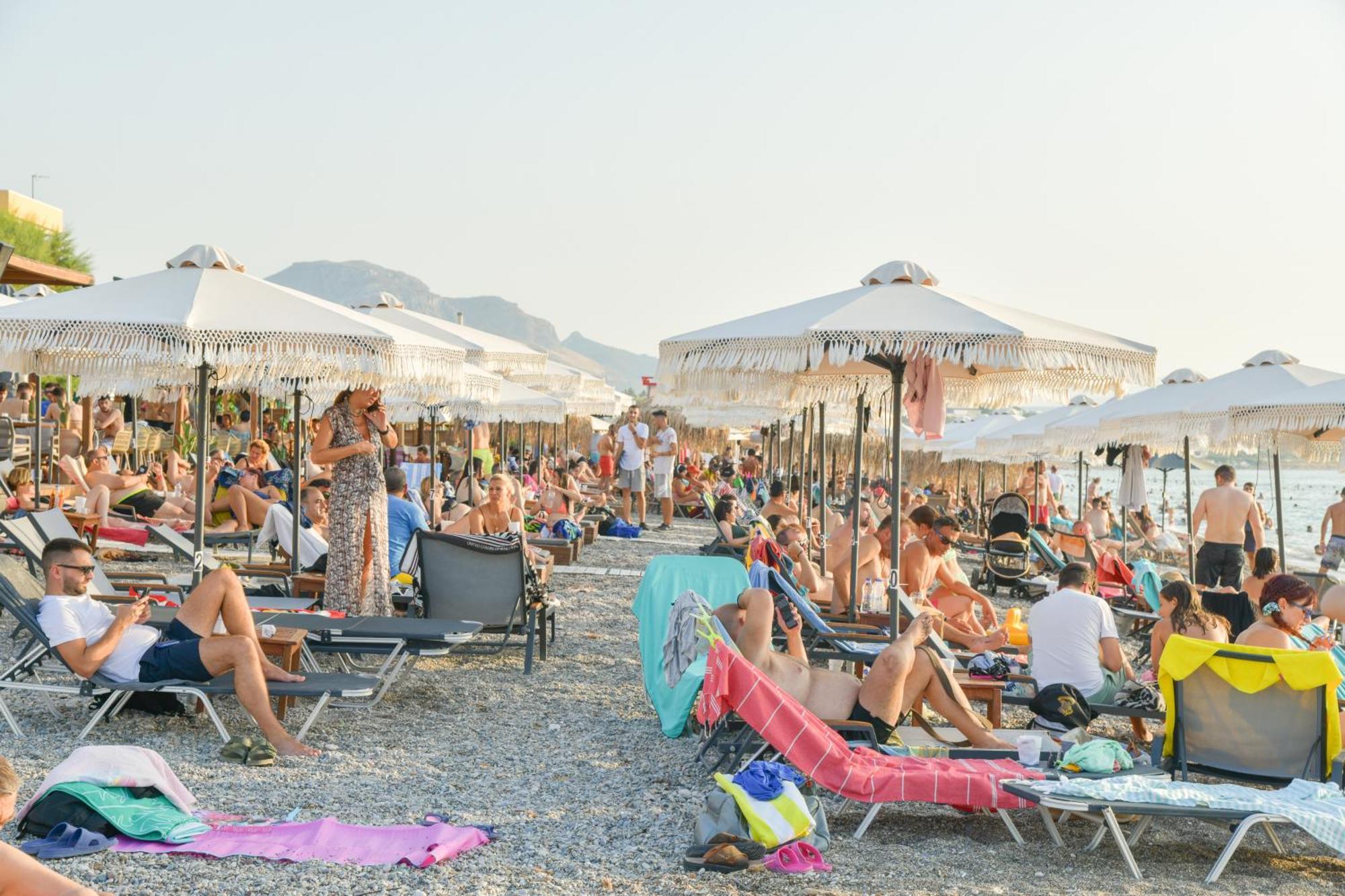 Beach Blue Villa Corinth Buitenkant foto