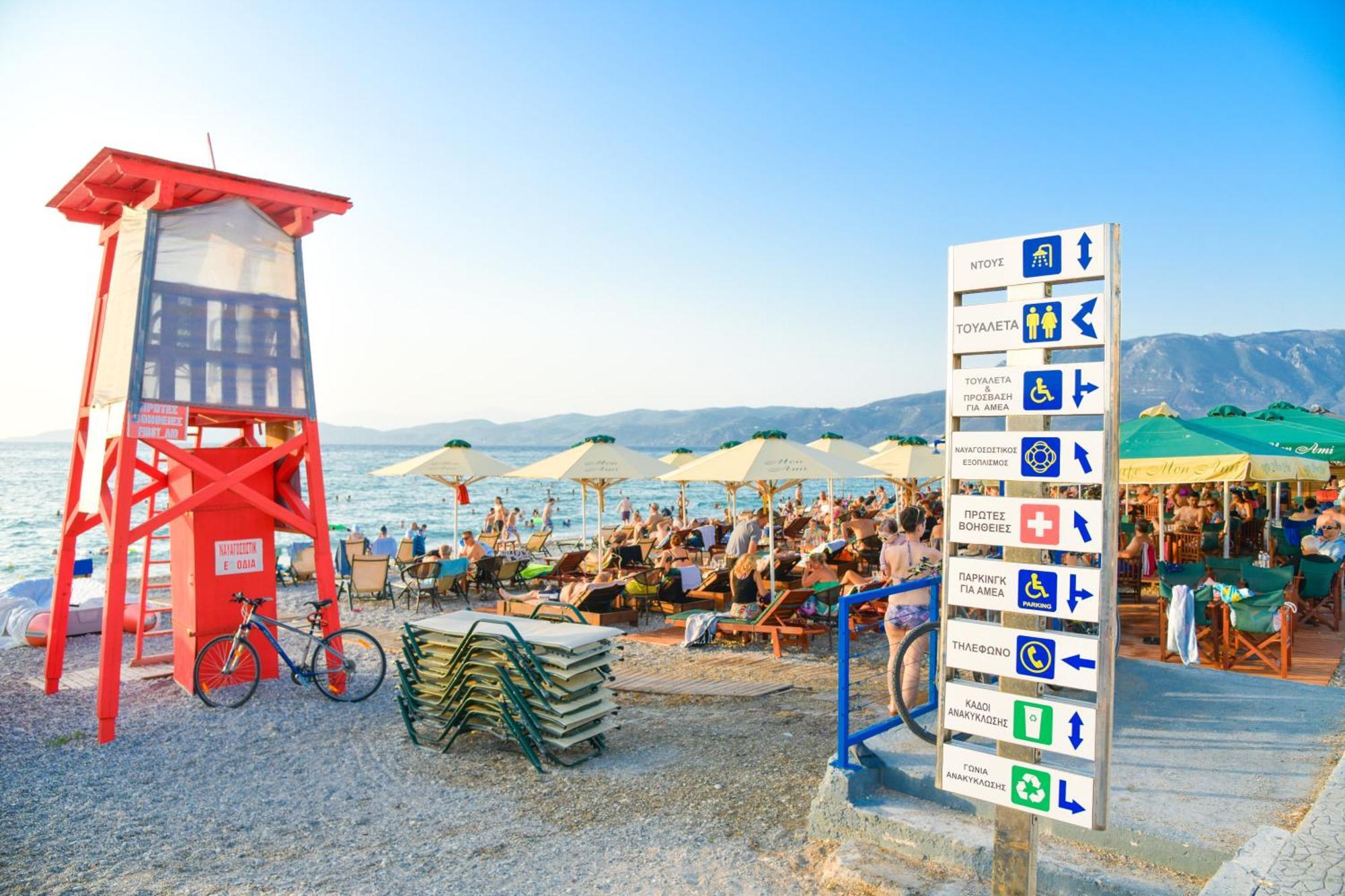 Beach Blue Villa Corinth Buitenkant foto