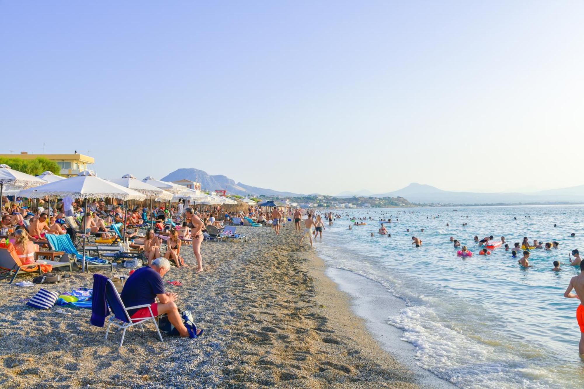 Beach Blue Villa Corinth Buitenkant foto